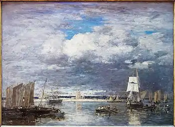 Le Port de Camaret par ciel d'orage, 1873Palais des Beaux-Arts de Lille