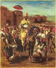 Muley Abd-el-Rahman, Portrait du Sultan du Maroc, Eugène Delacroix
