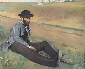 Edgar Degas, Eugène Manet, 1874, collection particulière.