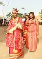Mariée igbo au Nigeria.