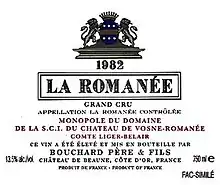Millésime 1982.