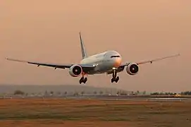 Le F-GSPD est le 4e 777-200ER d'Air France. Cet appareil a effectué la 1re&nbsp;rotation Paris/Vancouver le 29 mars 2015.