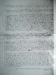 Lettre d'affaire tapée à la machine.