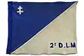 Fanion du général Bougrain commandant la 2e&nbsp;D.L.M. en 1940.