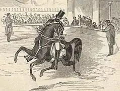 Pablo Fanque à l’Amphithéâtre en 1847.