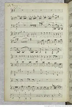 page du manuscrit