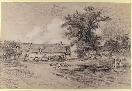 Cour de ferme avec canards (MET)