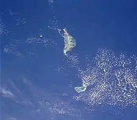 Image satellite du groupe Farquhar.