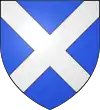 d'azur au sautoir d'argent