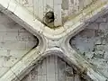 Chapelle latérale nord, clé de voûte.