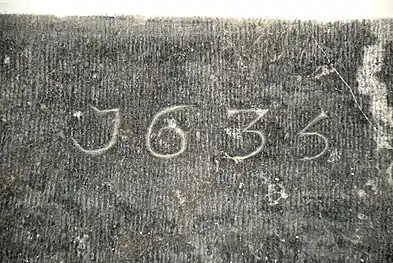 Le millésime «&nbsp;1635&nbsp;».