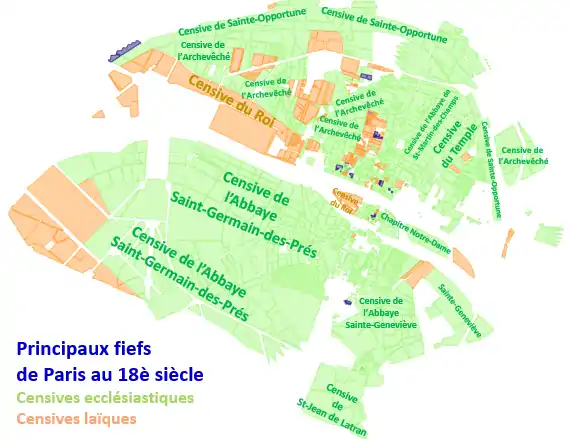 Les seigneuries de Paris au XVIIIe&nbsp;siècle