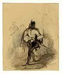 Étude de figures (croquis en couleurs).