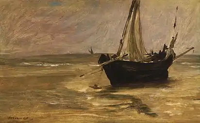 Bateau de pêche, 1873Édouard Manet.