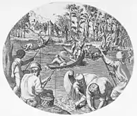 Scène de pêche.