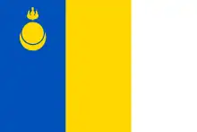 Drapeau de l'okrug d'Aga-Buriatie (Russie)