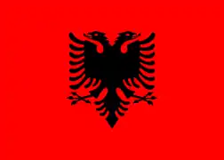 Drapeau de l'Albanie
