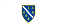 Drapeau de la Bosnie-Herzégovine (1992-1998).