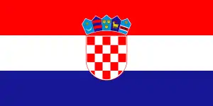 Drapeau de la Croatie