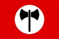 Drapeau du Movimento Politico Ordine Nuovo (Italie, à partir de 1969).