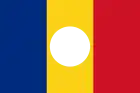 Drapeau utilisé lors des manifestations envers le régime de Ceaușescu en 1989.