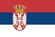 Drapeau de la Serbie