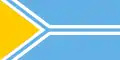 Drapeau de proportions 1:2, utilisé de 1992 à 2002.