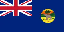 Drapeau de la Côte-de-l'Or (1821-1957).
