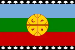 Drapeau des Mapuches du Chili.