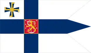Drapeau du président de la République de Finlande