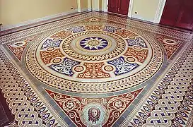 Capitole des États-Unis - Carreaux encaustiqués des ateliers Minton XIXe&nbsp;siècle.