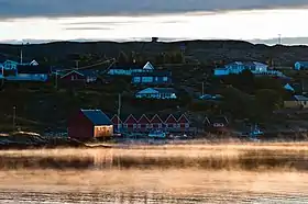 Village de Knarrlagsund la nuit