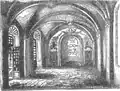 Gravure du réfectoire (avant 1866).