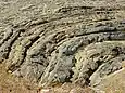Alternance de schistes et quartzites à la Pointe du Bindy.