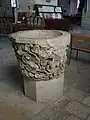 Fonts baptismaux du XIIIe&nbsp;siècle.