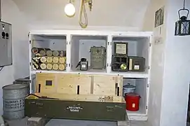 Place de préparation des munitions d'un canon de 10,5