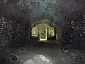 Une casemate vue vers l'extérieur
