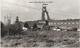 La fosse Notre-Dame en novembre 1977.
