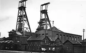 La fosse en cours de modernisation.