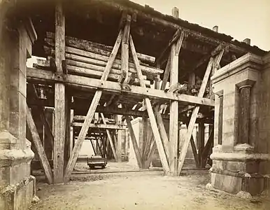 Chantier de l'église du Sacré-Cœur, mai 1879.