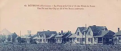 La Fosse et la Cité no&nbsp;11 des Mines de Nœux.