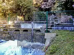Grotte-exsurgence de la Foux de Saint-Cézaire, après un gros orage.