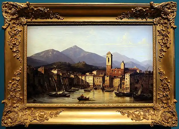 Frédéric Bourgeois de Mercey, vue du Vieux-Port de Bastia, 1839