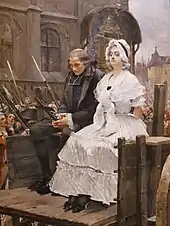 Marie-Antoinette se rendant au supplice par François Flameng (1885)