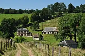 Paysage dans la commune d'Auquainville, dans l'est.