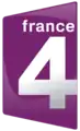 Ancien logo de France 4 du 7 avril 2008 au 19 septembre 2011