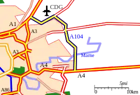 Carte de la route.
