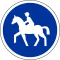 Chemin ou piste cavalière obligatoire