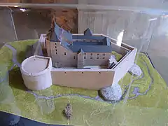 Maquette du château au XVIe siècle.