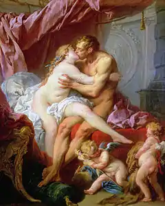 Hercule et Omphale de Boucher, Musée Pouchkine, Moscou.